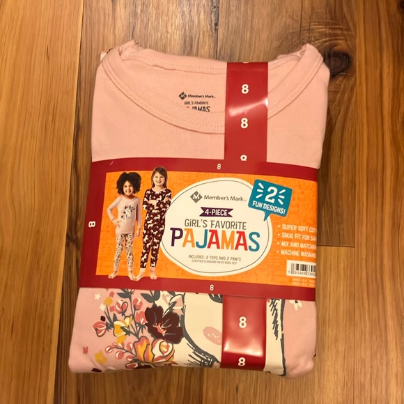 NWT- 2 Pairs Girls Pajamas Size 8- Unicorns - Picture 1 of 6
